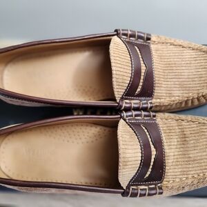 G.H. Bass & Co. Tan and Brown Loafers with Leather Strap